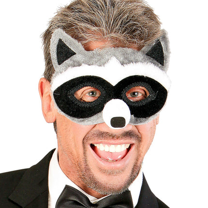 e-carnavalskleding-SYK Wasbeer masker met oortje
