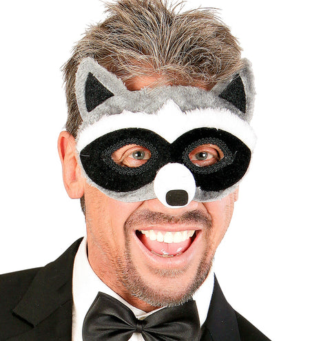 e-carnavalskleding-SYK Wasbeer masker met oortje