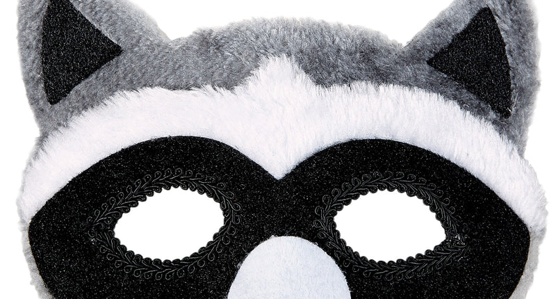 e-carnavalskleding-SYK Wasbeer masker met oortje
