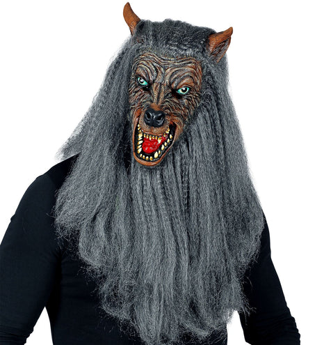 e-carnavalskleding-SYK Weerwolf masker met haren