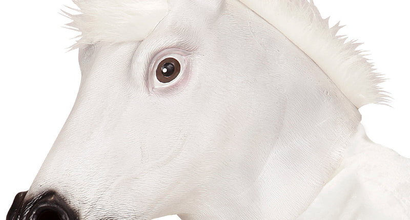e-carnavalskleding-SYK Wit paarden masker voor party's