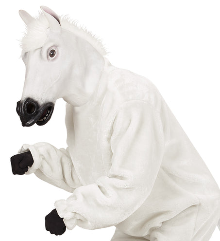 e-carnavalskleding-SYK Wit paarden masker voor party's