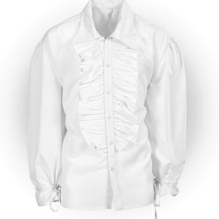 e-carnavalskleding-SYK Witte blouse met ruches