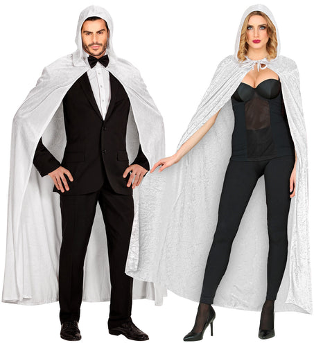 e-carnavalskleding-SYK Witte cape luxe 150cm
