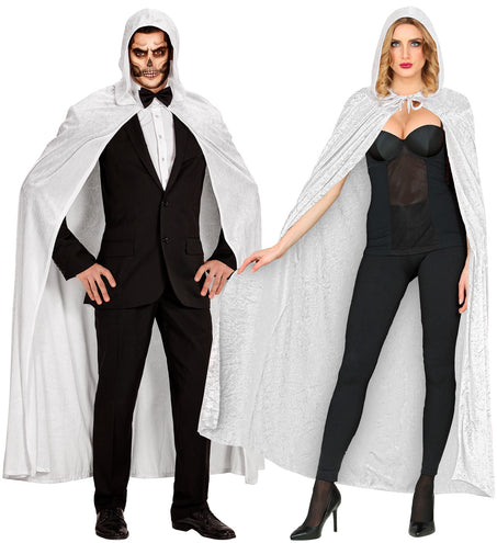 e-carnavalskleding-SYK Witte cape luxe 150cm