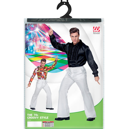 e-carnavalskleding-SYK Witte disco broek heren