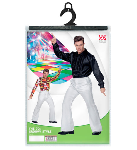 e-carnavalskleding-SYK Witte disco broek heren