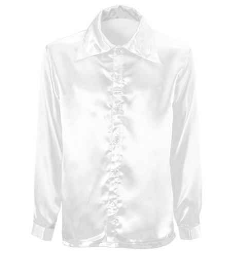 e-carnavalskleding-SYK Witte jaren 70 Disco show blouse