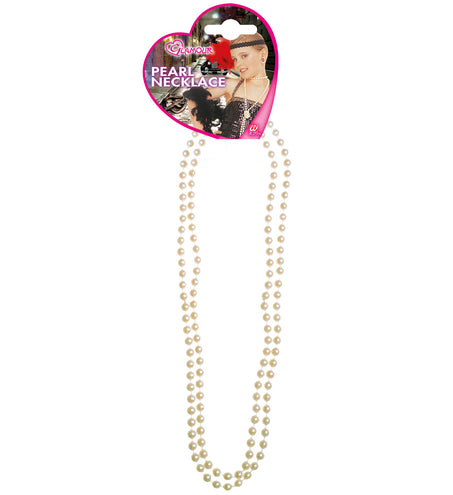 e-carnavalskleding-SYK Witte parelketting charleston