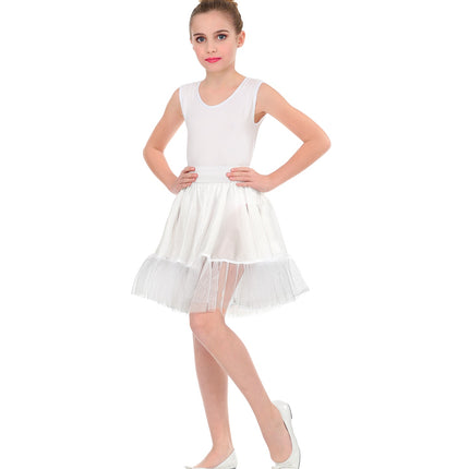 e-carnavalskleding-SYK Witte petticoat kind one size