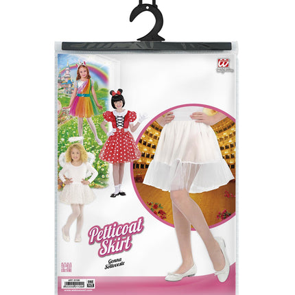 e-carnavalskleding-SYK Witte petticoat kind one size