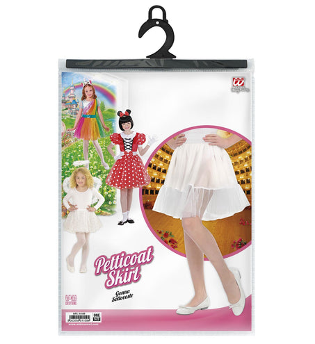 e-carnavalskleding-SYK Witte petticoat kind one size