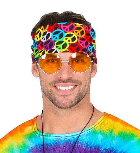 e-carnavalskleding-SYK Zakdoek Hippie bandana Peace