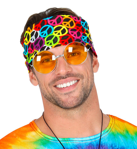 e-carnavalskleding-SYK Zakdoek Hippie bandana Peace