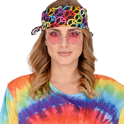 e-carnavalskleding-SYK Zakdoek Hippie bandana Peace