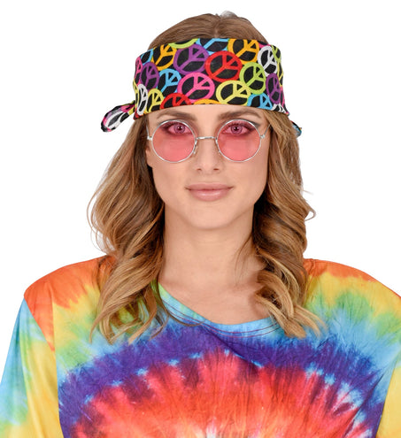 e-carnavalskleding-SYK Zakdoek Hippie bandana Peace