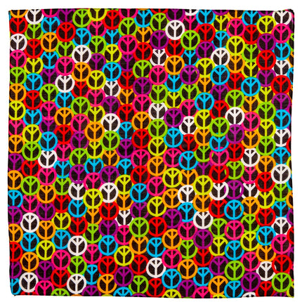e-carnavalskleding-SYK Zakdoek Hippie bandana Peace