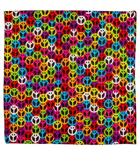 e-carnavalskleding-SYK Zakdoek Hippie bandana Peace