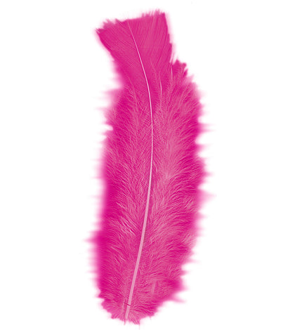 e-carnavalskleding-SYK zakje met 50 veertjes roze / magenta