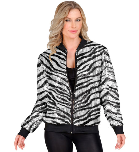 e-carnavalskleding-SYK Zebra print bomberjack