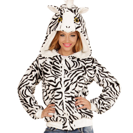 e-carnavalskleding-SYK Zebra truitjes met ritssluiting