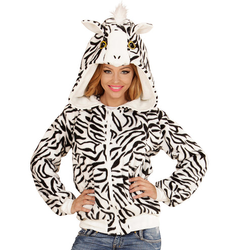e-carnavalskleding-SYK Zebra truitjes met ritssluiting