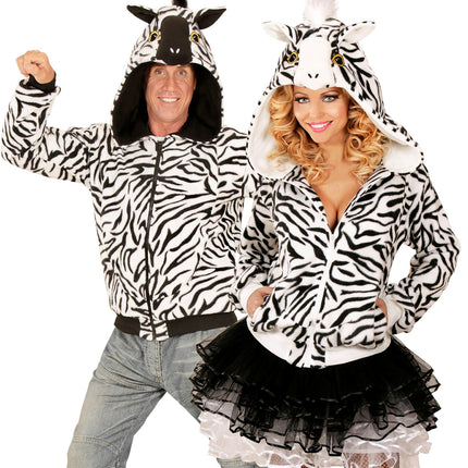 e-carnavalskleding-SYK Zebra truitjes met ritssluiting