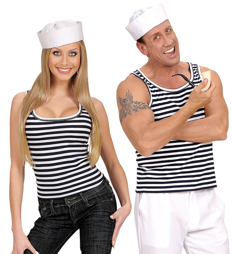 e-carnavalskleding-SYK Zeeman marine gestreept shirt unisex