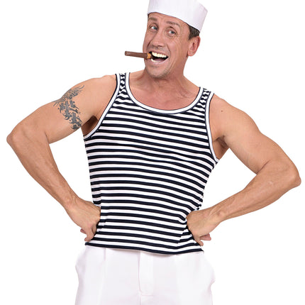 e-carnavalskleding-SYK Zeeman marine gestreept shirt unisex