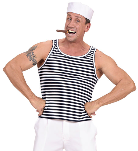 e-carnavalskleding-SYK Zeeman marine gestreept shirt unisex