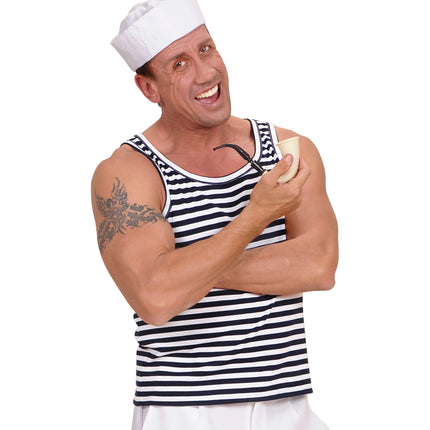 e-carnavalskleding-SYK Zeeman marine gestreept shirt unisex