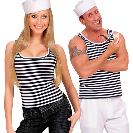 e-carnavalskleding-SYK Zeeman marine gestreept shirt unisex