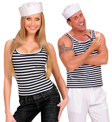 e-carnavalskleding-SYK Zeeman marine gestreept shirt unisex