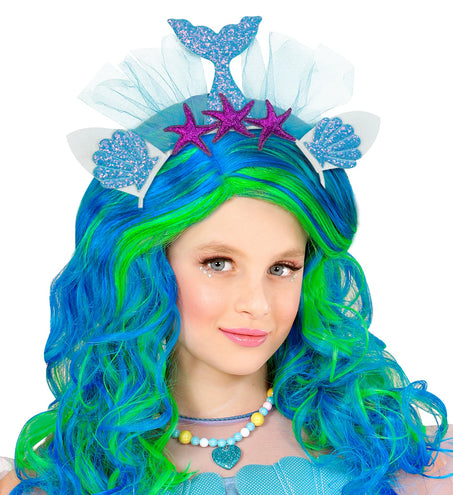 e-carnavalskleding-SYK Zeemeermin tiara blauw