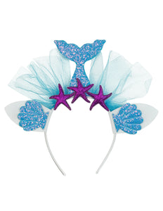 e-carnavalskleding-SYK Zeemeermin tiara blauw