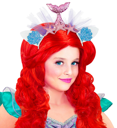 e-carnavalskleding-SYK Zeemeermin tiara roze