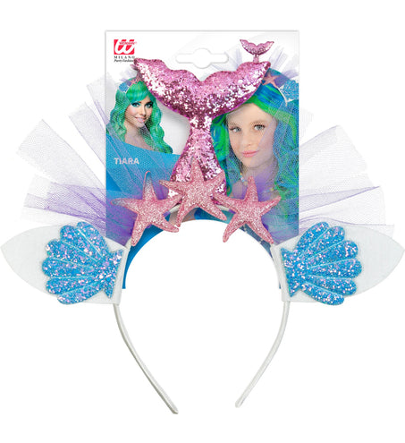 e-carnavalskleding-SYK Zeemeermin tiara roze