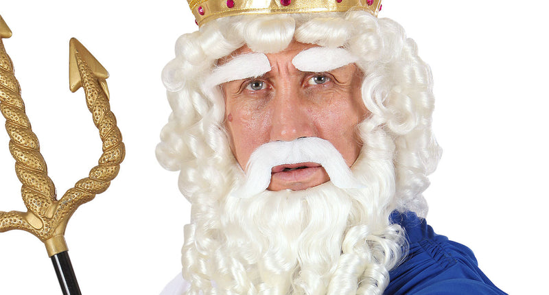 e-carnavalskleding-SYK Zeus pruik Olympische god compleet