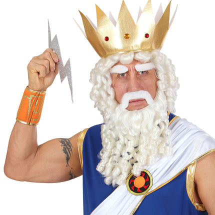 e-carnavalskleding-SYK Zeus pruik Olympische god compleet