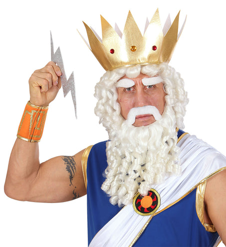 e-carnavalskleding-SYK Zeus pruik Olympische god compleet
