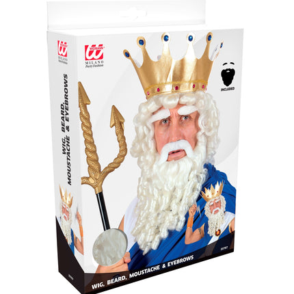 e-carnavalskleding-SYK Zeus pruik Olympische god compleet