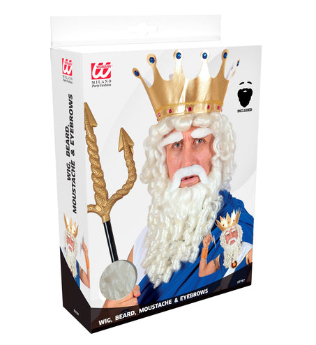 e-carnavalskleding-SYK Zeus pruik Olympische god compleet