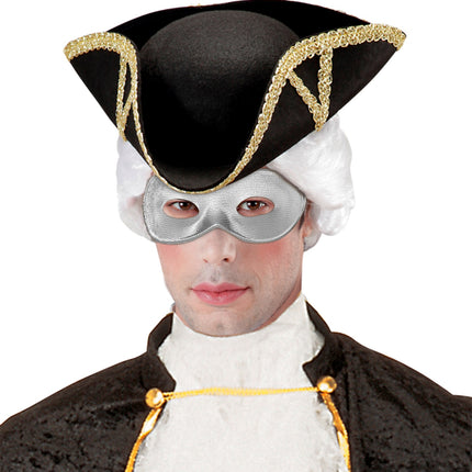 e-carnavalskleding-SYK Zilver fiesta oogmasker