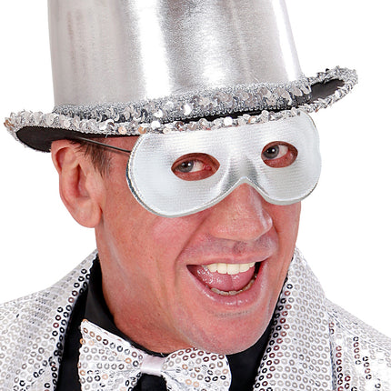 e-carnavalskleding-SYK Zilver fiesta oogmasker