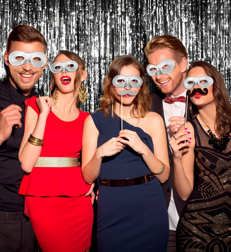 e-carnavalskleding-SYK Zilver fiesta oogmasker