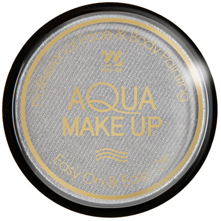 e-carnavalskleding-SYK Zilveren schmink aqua metallic