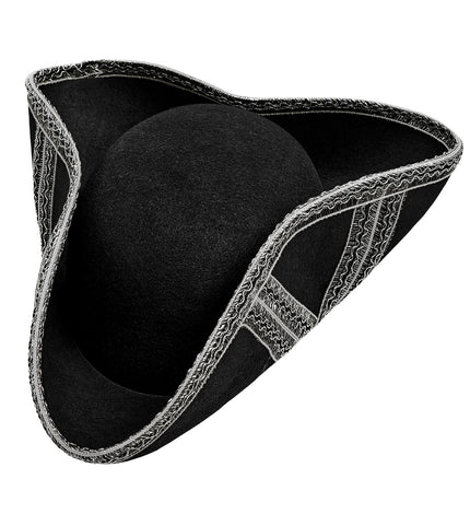 e-carnavalskleding-SYK Zilveren tricorn piraat