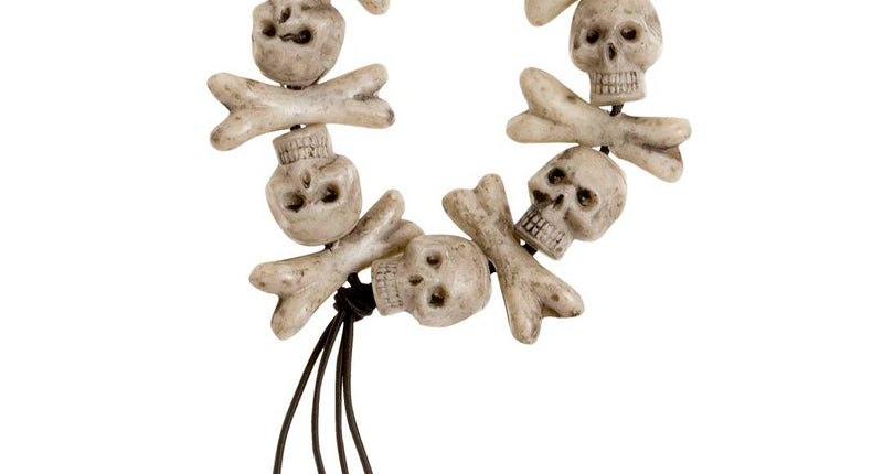 e-carnavalskleding-SYK Zombie armband schedels en botten