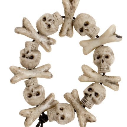 e-carnavalskleding-SYK Zombie armband schedels en botten