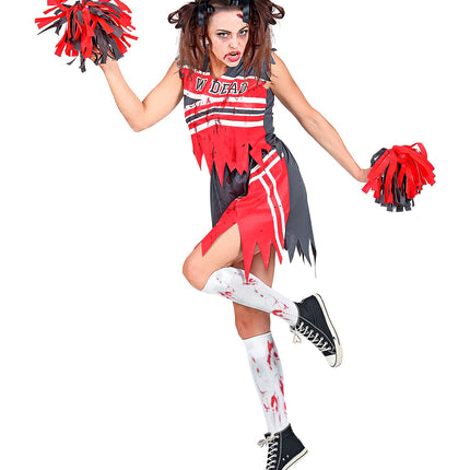 e-carnavalskleding-SYK Zombie cheerleader pakje dames